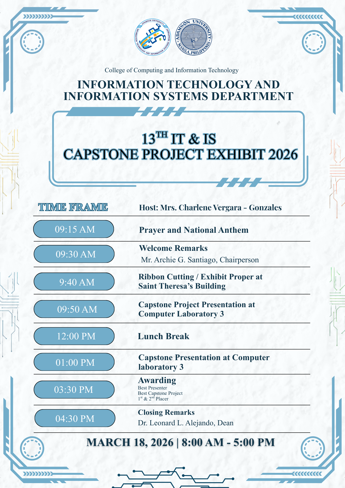 13th IT & IS Capstone Project Exhibit 2026